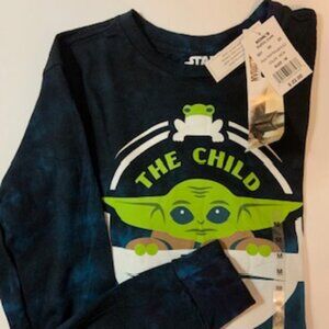 NWT Star Wars The Child Youth Medium Tie Dye Long Sleeve